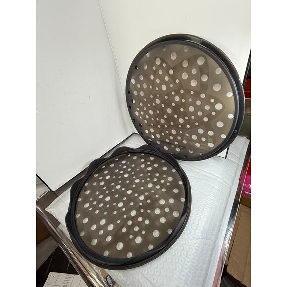 Pampered Chef Microwave Chip Maker Set 2 Silicone Trays Original Instructions - Picture 5 of 6